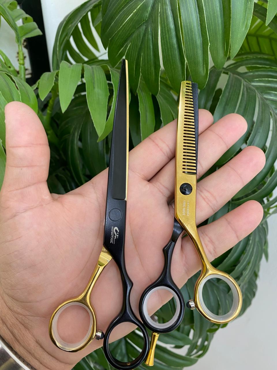 KIT TESOURA 7'' CORTE E 6'' DESBASTE UMI