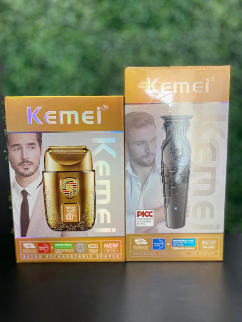 COMBO SHAVER + MÁQUINA ACABAMENTO KEMEL